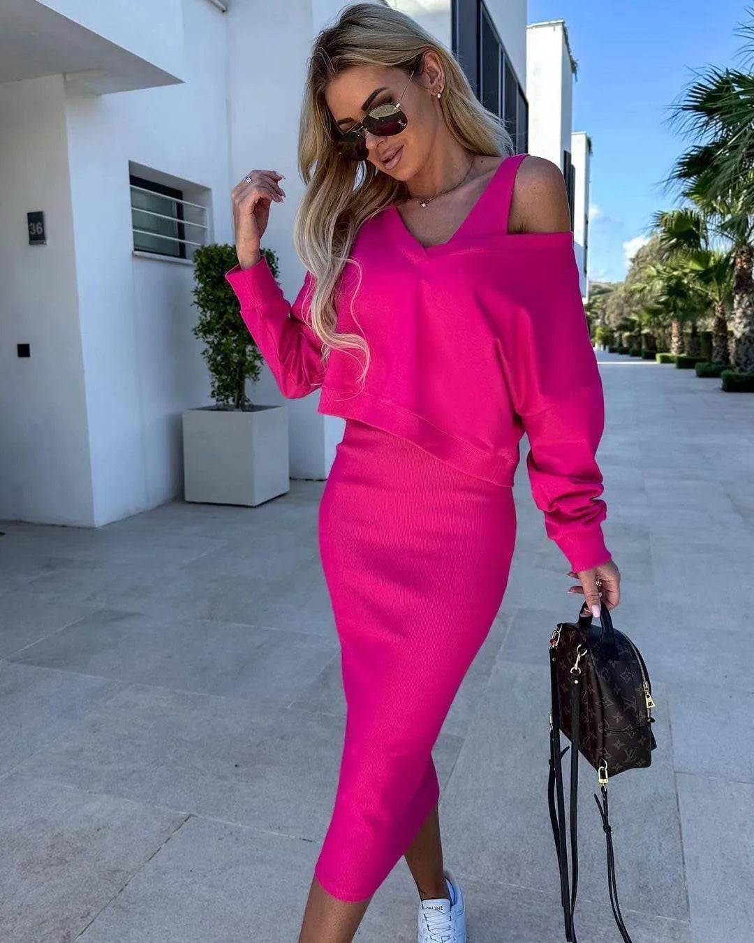 Conjunto Anny de Linho Premium - 2 Peças Listrado Fresco e Solto (Primavera 2025)