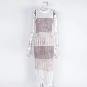 Vestido de Praia Crochê Feminino Marinna – Saída de Praia Leve e Elegante