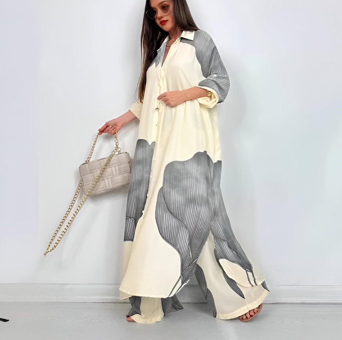 Conjunto Ducci  Premium - 2 Peças Estampado Fresco e Solto (Primavera 2025)